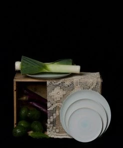 Middle Kingdom Porcelain Wash Ware Plate - Robin Egg Kitchen + Dining