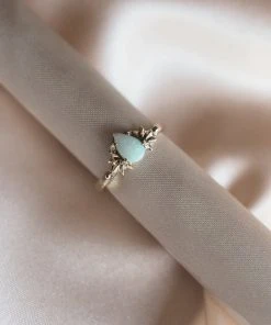 Iron Oxide Milky Way Teardrop Ring Jewelry