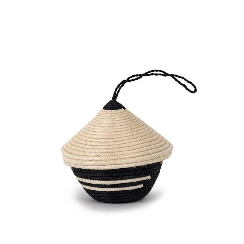 Azizi Life Miniature Basket Ornament - Black 1 Azizi Life Miniature Basket Ornament - Black