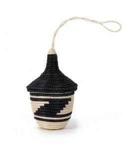 Azizi Life Miniature Basket Ornament - Black