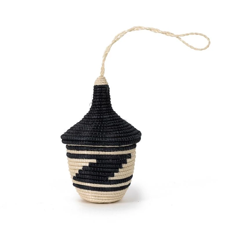 Azizi Life Miniature Basket Ornament - Black 2 Azizi Life Miniature Basket Ornament - Black