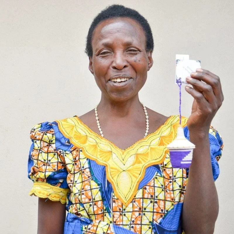 Azizi Life Miniature Basket Ornament - Black 3 Azizi Life Miniature Basket Ornament - Black