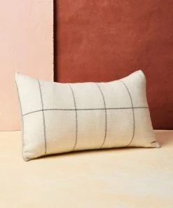 Minna Home Goods Anni Wool Lumbar Pillow - Cream