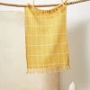 Minna Handcrafted Gold Grid Towel