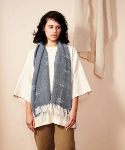 Minna Accessories Shapes Scarf - Blue
