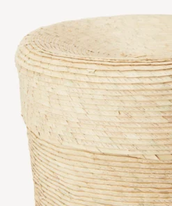 Minna Lidded Palm Basket 6 Minna Lidded Palm Basket