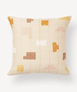 Minna Tiny Shapes Throw Pillow - Blush Home Goods