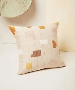 Minna Tiny Shapes Throw Pillow - Blush Home Goods