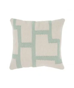 Kiliim Mint Tetris Wool Throw Pillow Cover New Arrivals