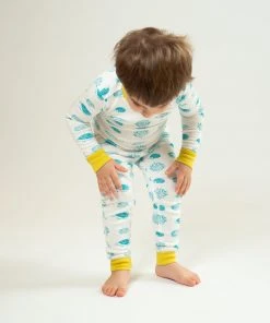 Mirasa Design Kids' Porcupine Pajama Set - Blue + Celery Kids' + Baby