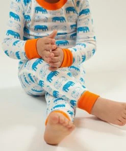 Mirasa Design Kids' + Baby Kids' Elephant Pajama Set - Orange