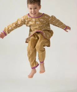 Mirasa Design Baby Elephant Tunic - Forest Yellow