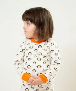 Mirasa Design Kids' + Baby Kids' Monkey Pajama Set - Orange