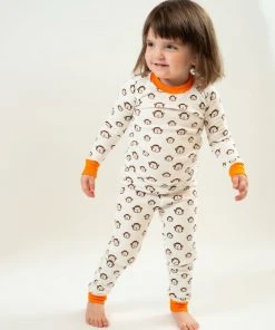 Mirasa Design Kids' + Baby Kids' Monkey Pajama Set - Orange