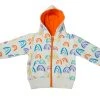 Mirasa Design Kids' + Baby Baby Rainbow Hoodie - Orange