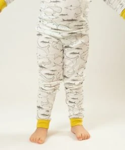 Mirasa Design Kids' + Baby Kids' Shark Pajama Set - Celery