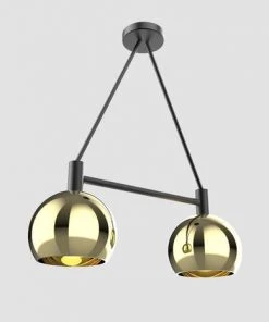 Dounia Home Mishal Chandelier - Brass Lighting