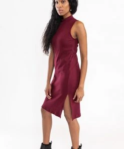 Tonlé Mock Neck Upcycled Dress Clothing