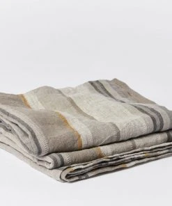 Coyuchi Mojave Linen Blanket - Gray