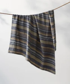 Coyuchi Home Goods Mojave Linen Blanket - Indigo