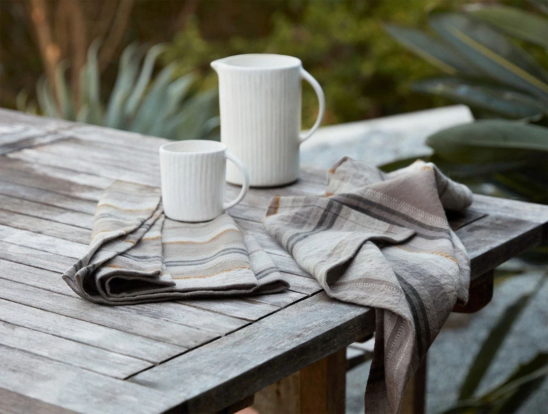 Coyuchi Home Goods Mojave Linen Kitchen Towel Set - Gray 2 Coyuchi Home Goods Mojave Linen Kitchen Towel Set - Gray