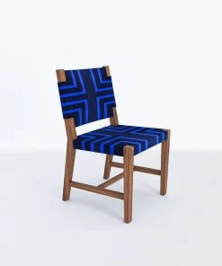 Masaya & Co. Monimbo Dining Chair - Midnight Blue Pattern Furniture