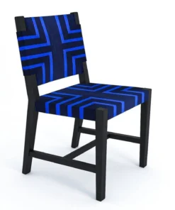 Masaya & Co. Monimbo Dining Chair - Midnight Blue Pattern Furniture 3 Masaya & Co. Monimbo Dining Chair - Midnight Blue Pattern Furniture