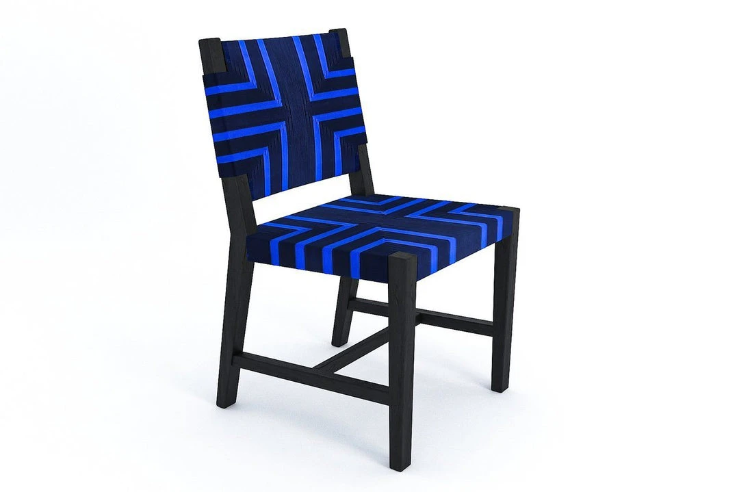 Masaya & Co. Monimbo Dining Chair - Midnight Blue Pattern Furniture Masaya & Co. Monimbo Dining Chair - Midnight Blue Pattern Furniture