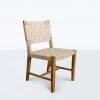 Masaya & Co. Handcrafted Monimbo Leather Dining Chair