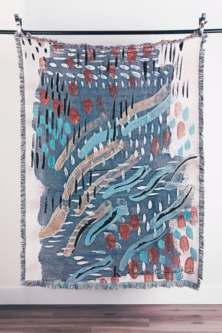 K-apostrophe Monsoon Upcycled Throw Blanket 1 K-apostrophe Monsoon Upcycled Throw Blanket