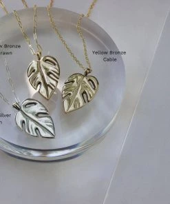 L.Greenwalt Jewelry Best Sellers Monstera Necklace