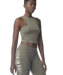 Synergy Organic Clothing Moon Phases Elevate Tank Top - Kalamata Sale