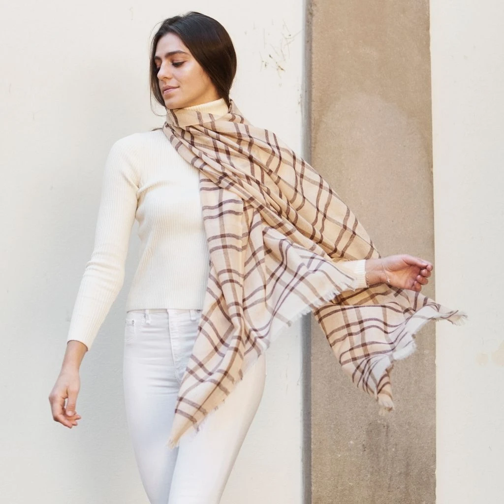 Studio Variously Musturd Merino Wool Scarf 3 Studio Variously Musturd Merino Wool Scarf