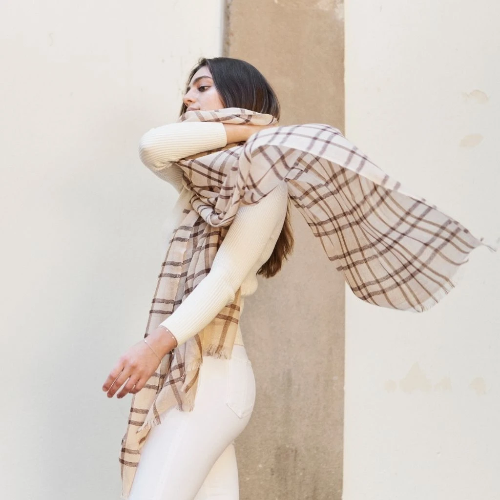 Studio Variously Musturd Merino Wool Scarf 2 Studio Variously Musturd Merino Wool Scarf