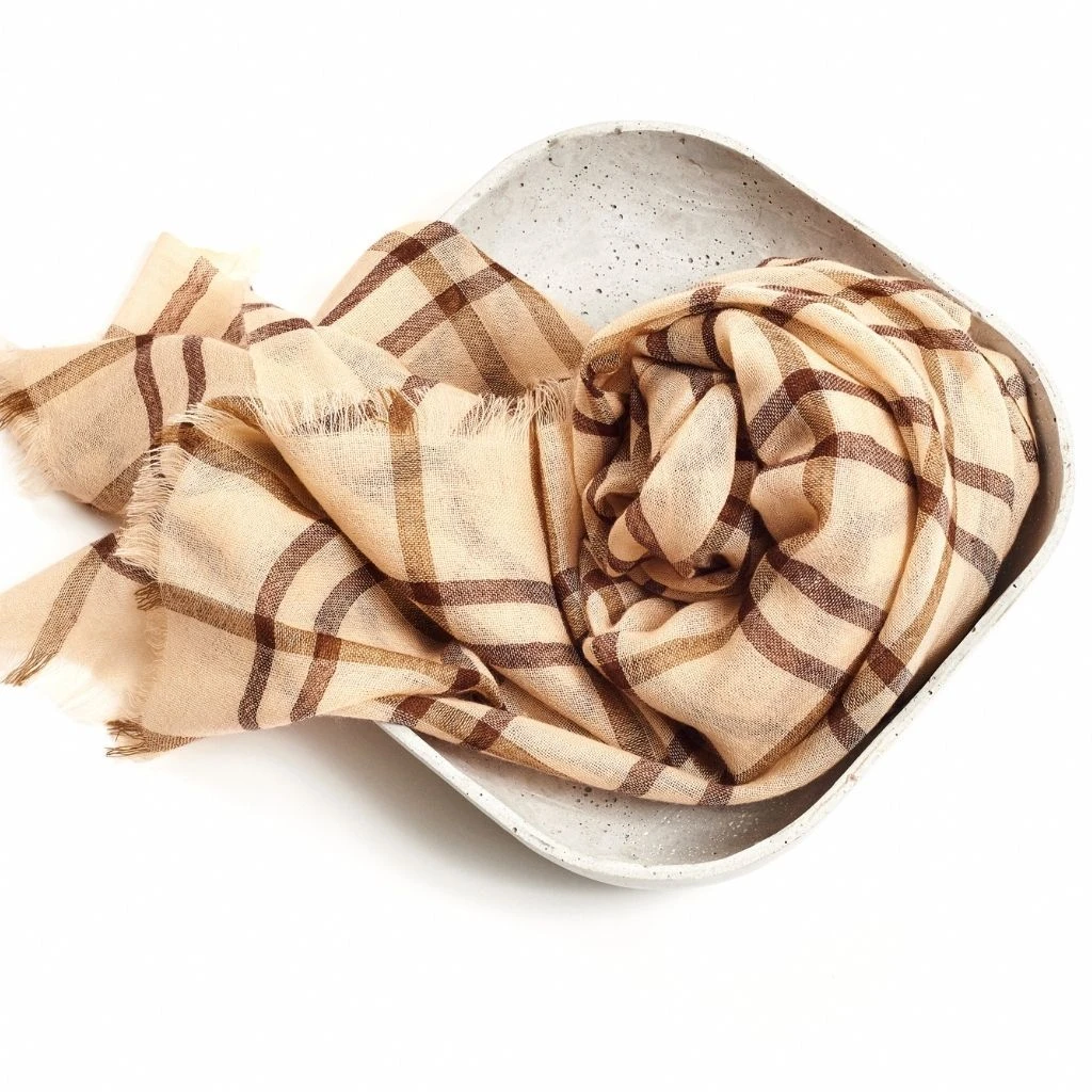 Studio Variously Musturd Merino Wool Scarf 6 Studio Variously Musturd Merino Wool Scarf