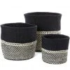 Swahili African Modern Home Goods Mwende Sisal Storage Basket Set