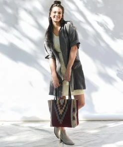 MZ Fair Trade Accessories Ochre + Ash Wool Tote Bag