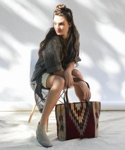 MZ Fair Trade Accessories Ochre + Ash Wool Tote Bag