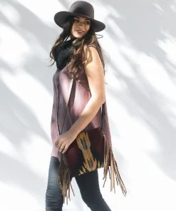 MZ Fair Trade Shadow Wool Fringe Bag Accessories