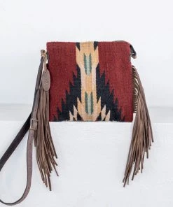MZ Fair Trade Shadow Wool Fringe Bag Accessories