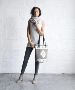 MZ Fair Trade Starlight Wool Bucket Tote Bag