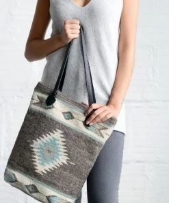MZ Fair Trade Starlight Wool Bucket Tote Bag