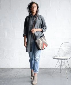 MZ Fair Trade Stormy Skies Wool Crossbody Bag