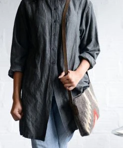 MZ Fair Trade Stormy Skies Wool Crossbody Bag