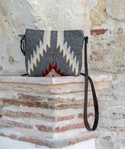 MZ Fair Trade Stormy Skies Wool Crossbody Bag