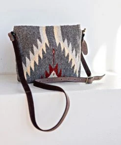 MZ Fair Trade Stormy Skies Wool Crossbody Bag