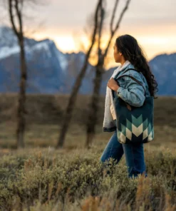 MZ Fair Trade Accessories Waterfall Wool Bucket Tote Bag 2 MZ Fair Trade Accessories Waterfall Wool Bucket Tote Bag