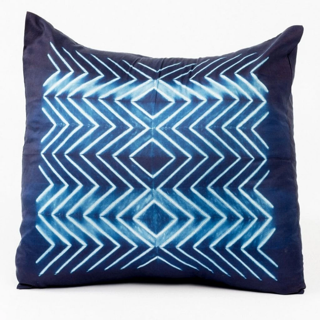 Studio Variously Naami Silk Throw Pillow - Indigo Home Goods 1 Studio Variously Naami Silk Throw Pillow - Indigo Home Goods