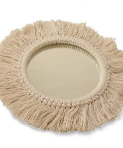 Casa Amarosa Natural Fringe Wall Mirror Home Goods 8 Casa Amarosa Natural Fringe Wall Mirror Home Goods