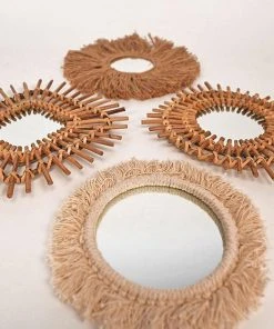 Casa Amarosa Natural Fringe Wall Mirror Home Goods 10 Casa Amarosa Natural Fringe Wall Mirror Home Goods